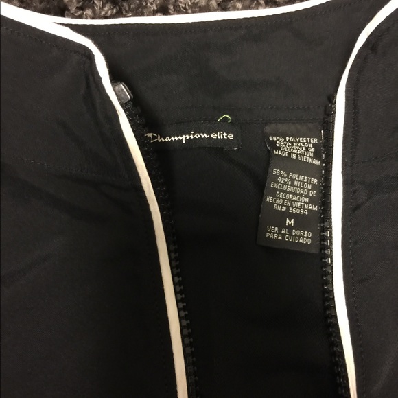 Champion Black Zip up - Picture 3 of 4